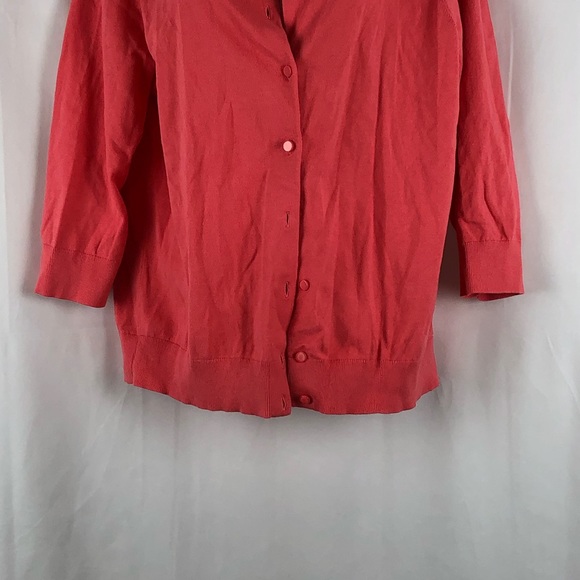 Talbots Cotton button front cardigan sweater XL - Picture 2 of 10